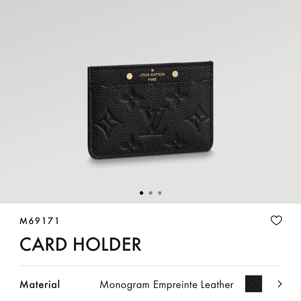 Brand New Lv Card Holder